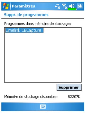 E-TEN G500+ - Supprimer des programmes - 1