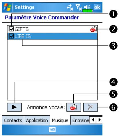 E-TEN G500+ - Page de configuration de la musique - 1