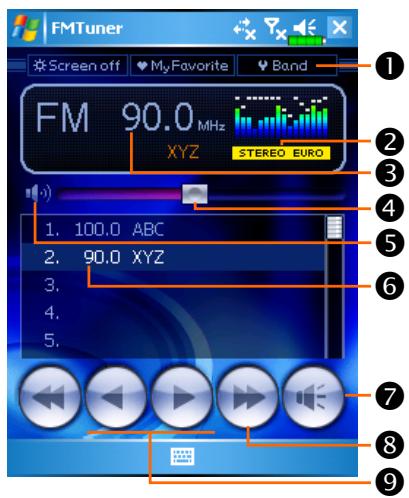 E-TEN G500+ - Tuner FM - 1