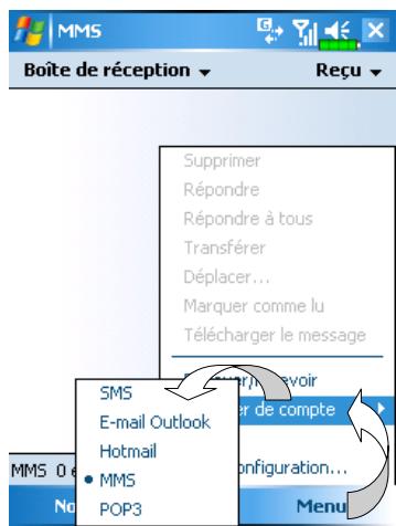 E-TEN G500+ - Configurer la boîte de messagerie MMS - 4