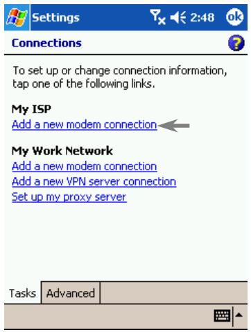 E-TEN P300B - Configure GPRS Connection - 1