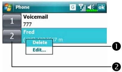 E-TEN X500 - Call from Speed Dial - 1