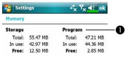 E-TEN X500 - View Memory Status - 2