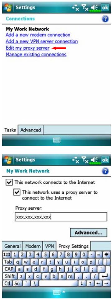 E-TEN X500 - Tasks tab. - 1