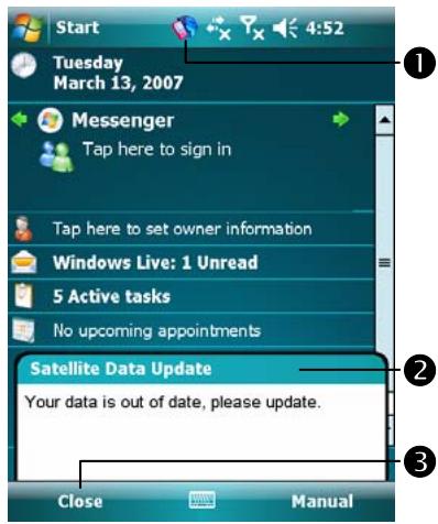 E-TEN X500 - Satellite Data Update - 3