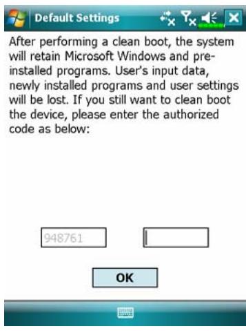 E-TEN X500 - Tap Programs, Utilities, and then Default Settings. - 1