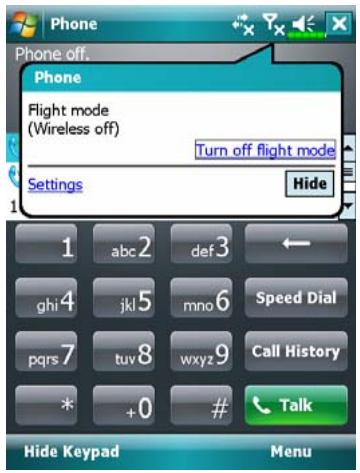 E-TEN X500 - Turning the Phone On or Off and Making Calls - 2