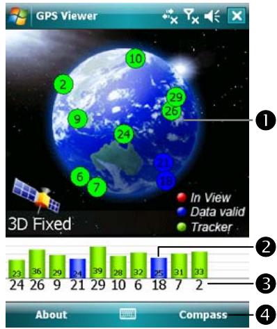 E-TEN X500 - Tap Programs, GPS, and then GPS Viewer. - 2