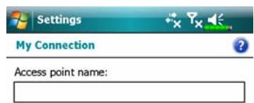 E-TEN X500 - Tap, Settings, the Connections tab, and then Connection Wizard. - 6