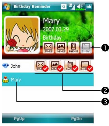 E-TEN X500 - Birthday Reminder - 4