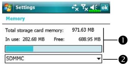 E-TEN X500 - View Memory Status - 4