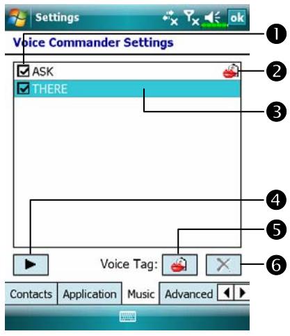 E-TEN X500 - Music Settings Page - 1