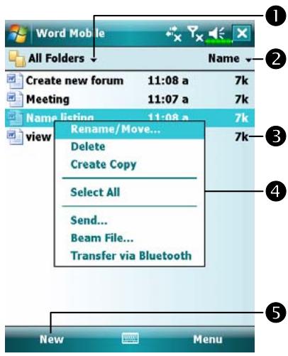 E-TEN X500 - Word Mobile - 1