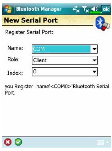 E-TEN X500 - Tap the Service tab - 2