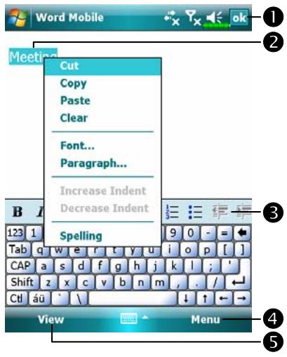 E-TEN X500 - Word Mobile - 2
