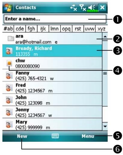 E-TEN X500 - Contacts: Tracking Friends and Colleagues - 1