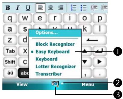 E-TEN X500 - Enter Text Using the Input Panel - 2