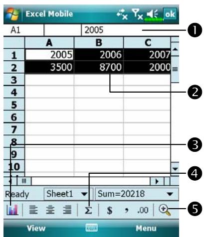 E-TEN X500 PLUS - Excel Mobile - 1