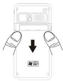 E-TEN X500 PLUS - Re-installation or Replacing the Battery - 1