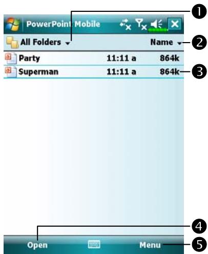 E-TEN X500 PLUS - PowerPoint Mobile - 1