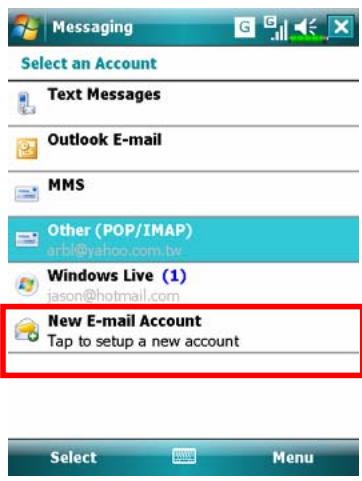 E-TEN X500 PLUS - E-mail Server Setup - 1
