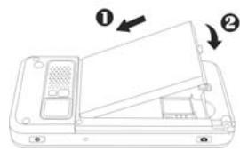 E-TEN X500 PLUS - Re-installation or Replacing the Battery - 3