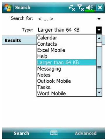 E-TEN X500 PLUS - Tap, Programs, and then Search. - 1