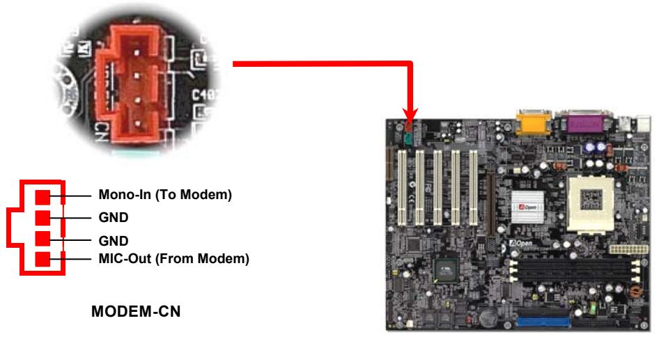 AOPEN AK73A - Connecteur modem audio - 1
