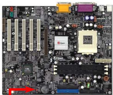 AOPEN AK73A - JP14 effacement CMOS - 1