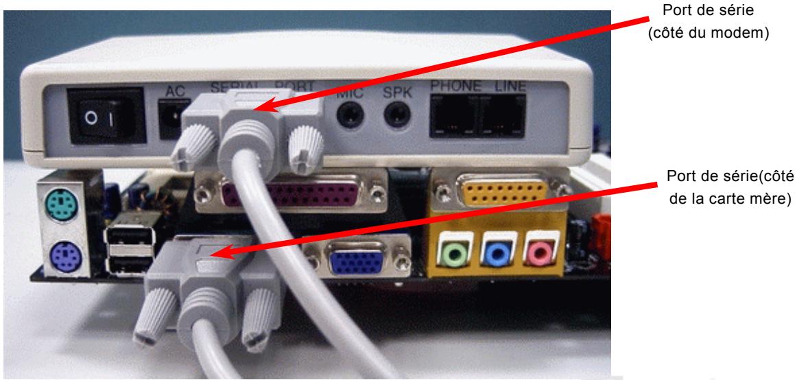 AOPEN AK73A - WOM par le modem externe - 1