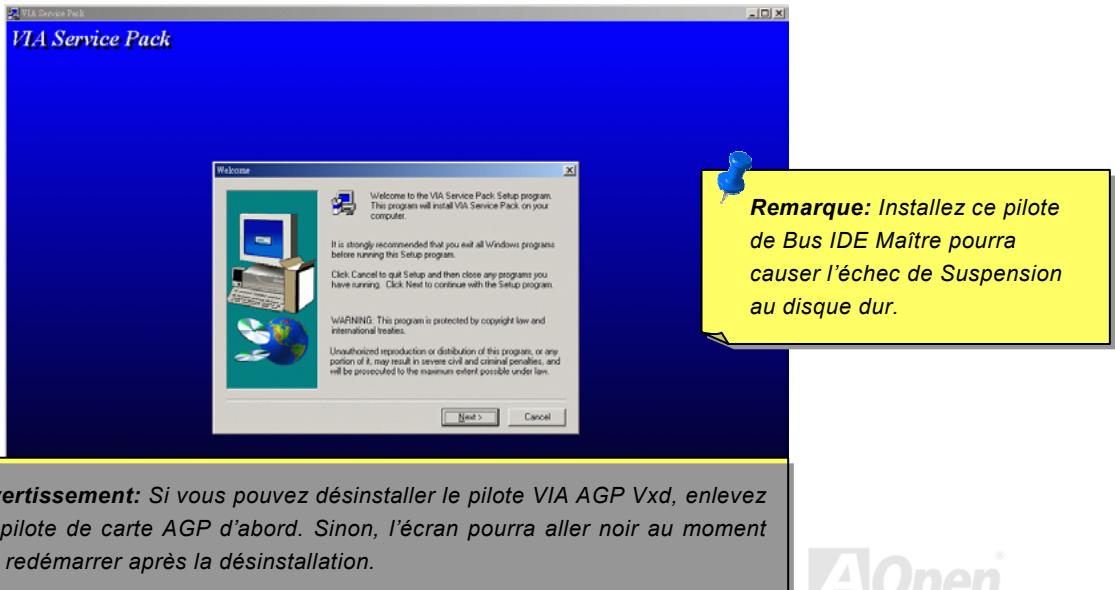 AOPEN AK73A - Installez le pilote VIA 4 in 1 - 1