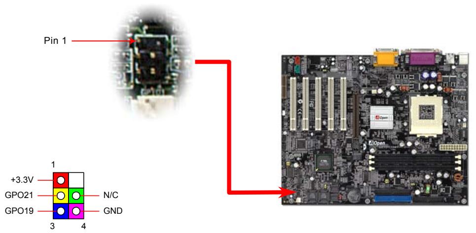 AOPEN AK73A - Connecteur GPO (general purpose output) - 1