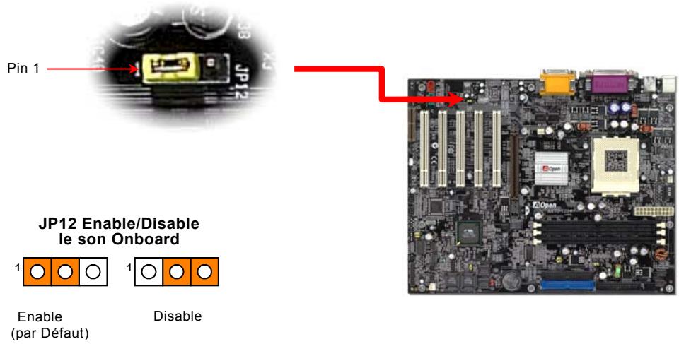 AOPEN AK73A - JP12 enable/disable le son onboard - 1