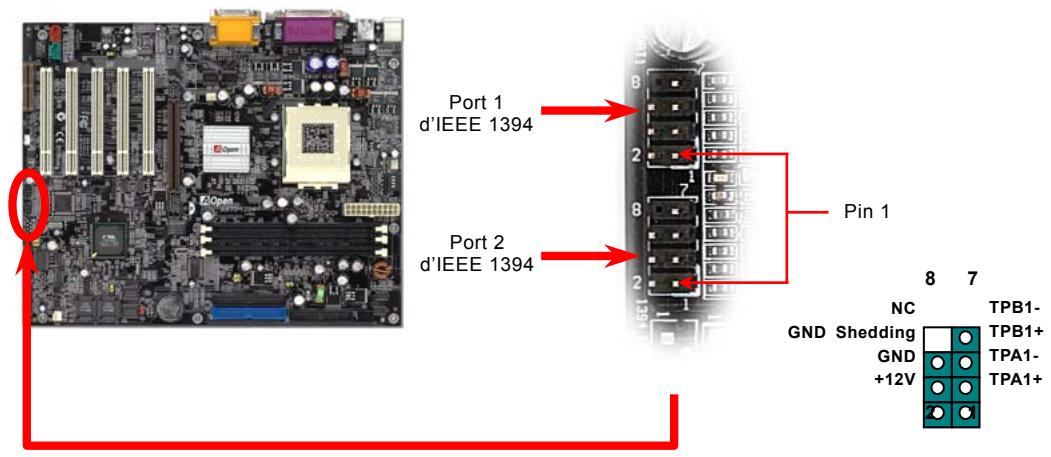 AOPEN AK73A - Contrôleur IEEE 1394 onboard - 1