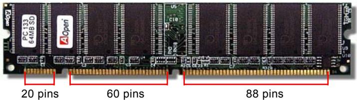 AOPEN AK73A - Comment installer les modules mémoire - 1