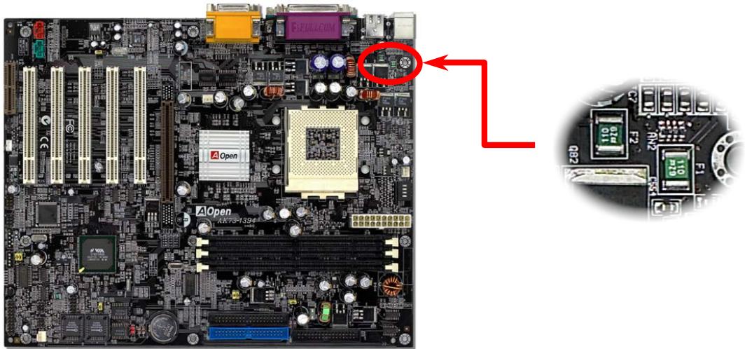 AOPEN AK73A - Fusible réinitialisable - 1