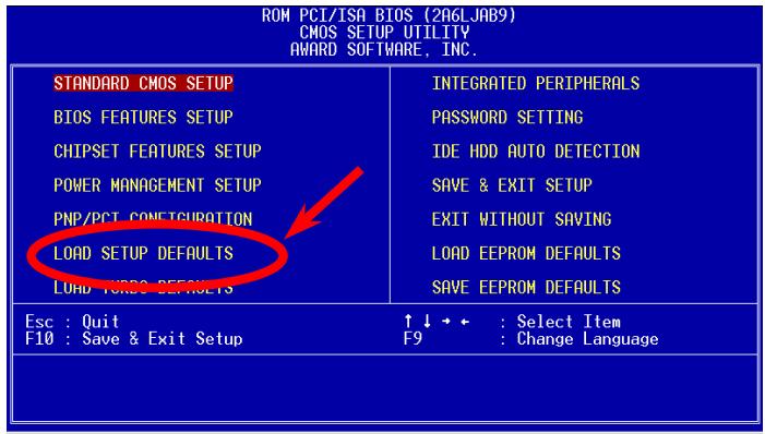 AOPEN AX34PRO - Load Setup Defaults - 1
