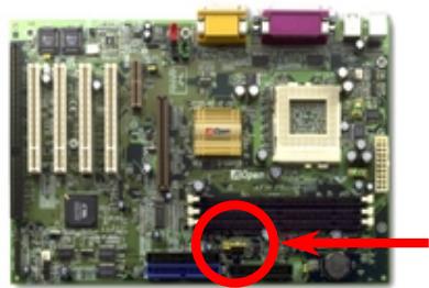 AOPEN AX34PRO - JP29/JP23 FSB/PCI Clock Ratio - 1