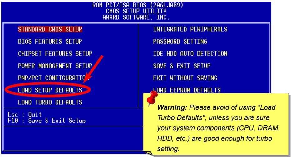 AOPEN AX34PRO - Enter BIOS Setup - 2