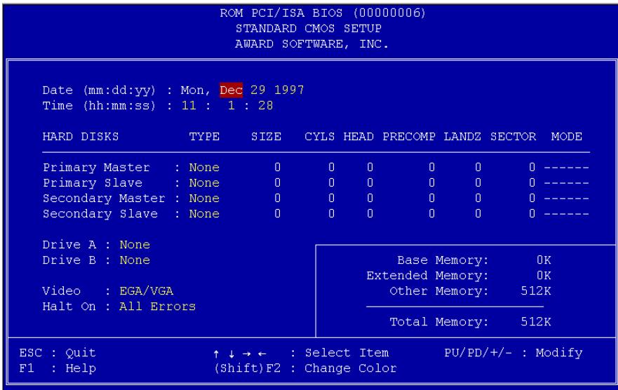 AOPEN AX59PRO - Standard CMOS Setup - 1