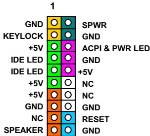 AOPEN MX33 - Front Panel Connector - 3