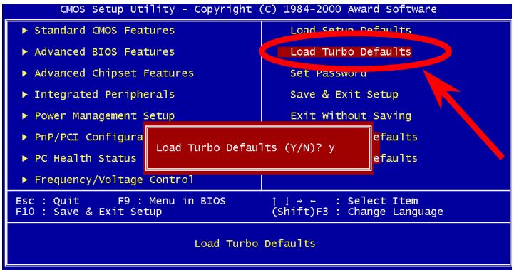 AOPEN MX33 - Load Turbo Defaults - 1