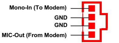 AOPEN MX33 - Modem Audio Connector - 2