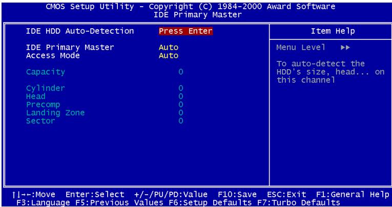 AOPEN MX33 - Standard CMOS > IDE HDD Auto-Detection - 1