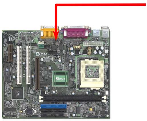 AOPEN MX36L - Audio au panneau avant (upgrade en option) - 1