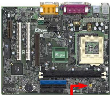 AOPEN MX36L - Ajustez l'horloge fsb/pci - 1