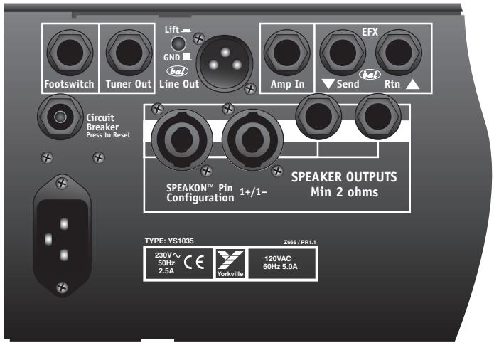 TRAYNOR YS1035 - Panneau arrière - 1