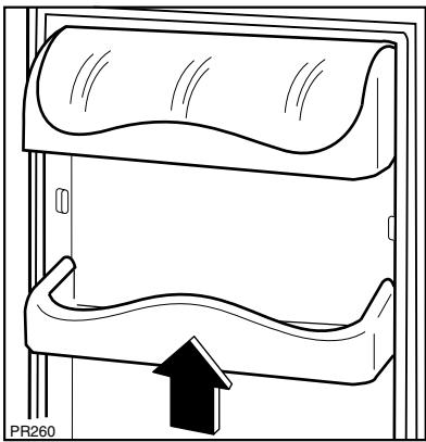 CORBERO FB5140E - Positionnement des balconnets de la contre-porte - 2