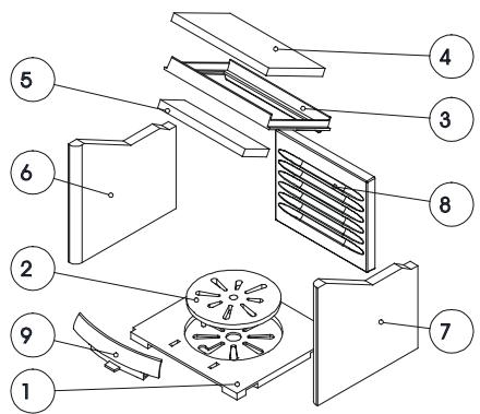 AUSTRO FLAMM DARLING - PROSPETTO DEI RICAMBI PRINCIPALI - 1