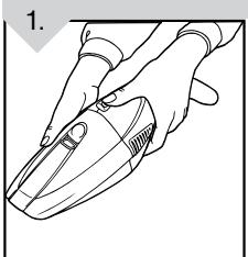 DIRT DEVIL BD10025 - GODET à poussières : enlèvement et reinstallation - 1